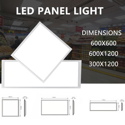 Commercial 36W LED Panel Light 30x120 Flat Panels 3000K 6500K Temperature Modern Square IP44 Rating 5 Years Warranty for Home-海智集-