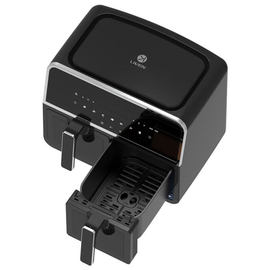 Wholesale Manufacturer Customized Household Smart Digital double Air Fryer With Touch Screen Display 4.5+4.5L-海智集-