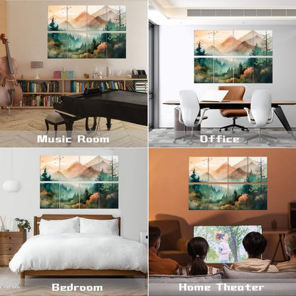Professional Self Adhesive Wall Panels 16x12 Inches Art Acoustic Panel for Home-海智集-