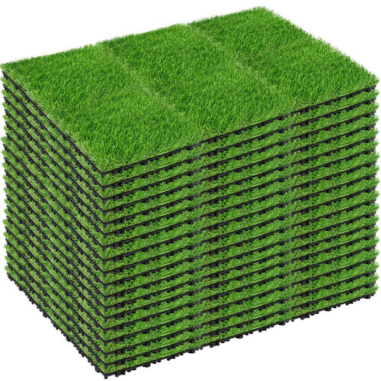 UV Resistant Waterproof Artificial Grass Tiles for Terrace Roof Landscaping-海智集-