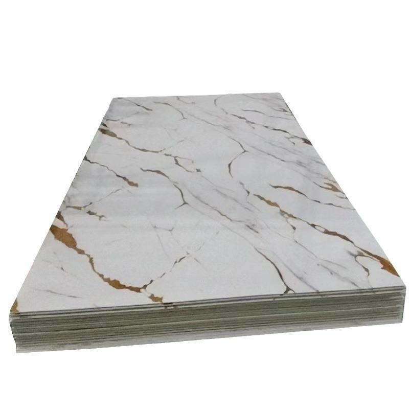 Hot Sale Modern PVC Marble Sheet Wall Panel High Gloss Waterproof Indoor Decor UV Board for Moisture-Proof Apartments-海智集-