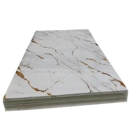 Hot Sale Modern PVC Marble Sheet Wall Panel High Gloss Waterproof Indoor Decor UV Board for Moisture-Proof Apartments-海智集-