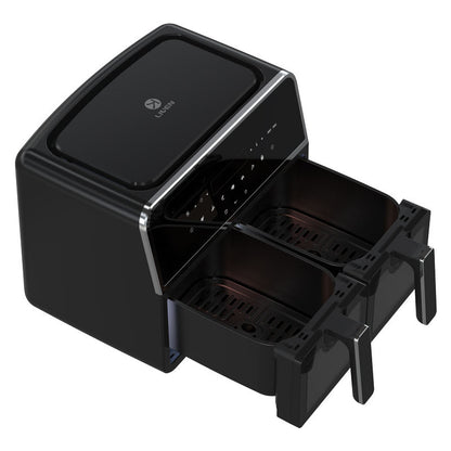 Wholesale Manufacturer Customized Household Smart Digital double Air Fryer With Touch Screen Display 4.5+4.5L-海智集-