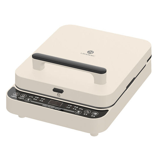 2024 Newest Double Sided Pancake Baking Pan Electric Calzone Maker Countertop Pizza Maker for Home-海智集-