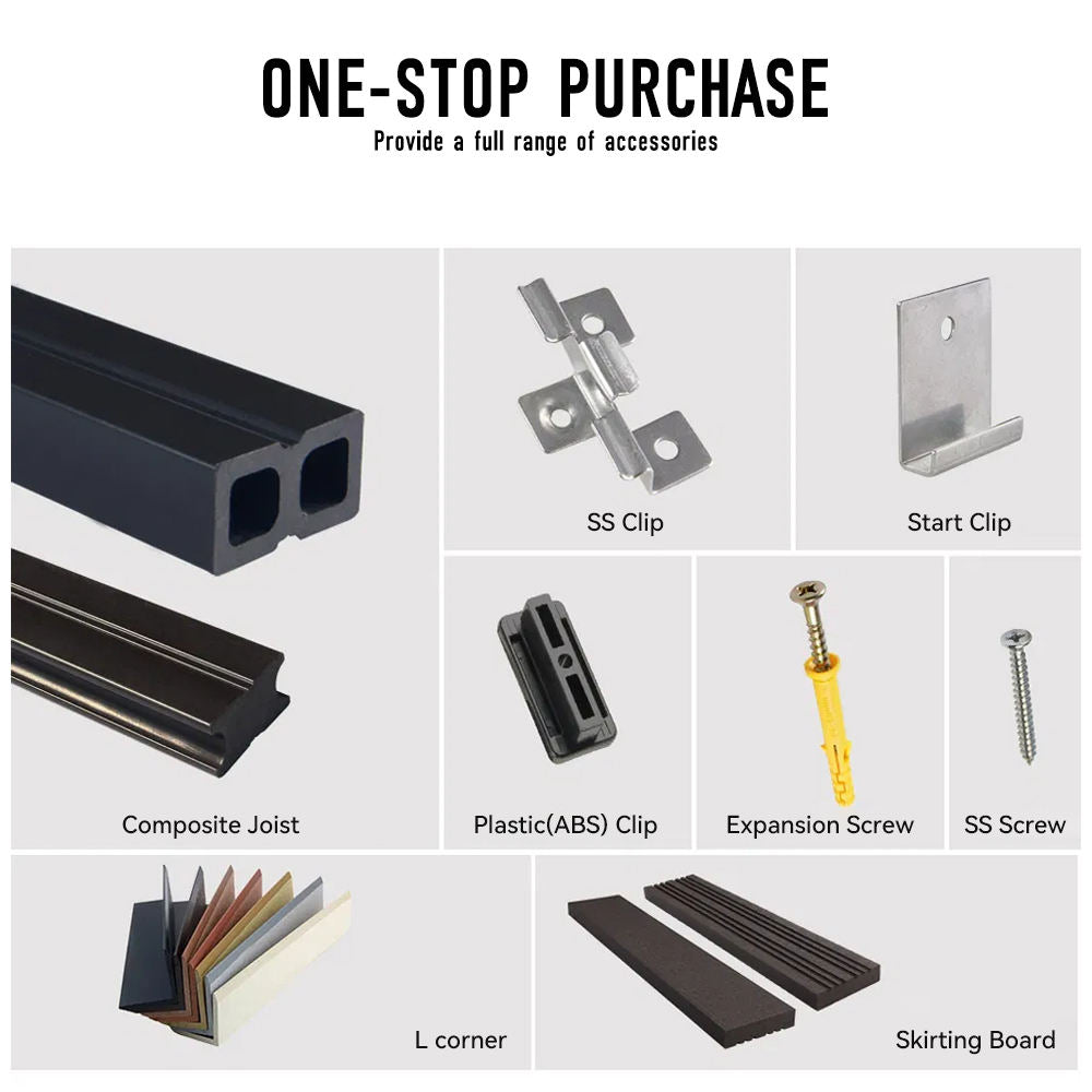 High Quality Waterproof Terrace Outdoor Flooring Wearing Wpc Decking Floor Composite Terrace WPC Outdoor Flooring-海智集-