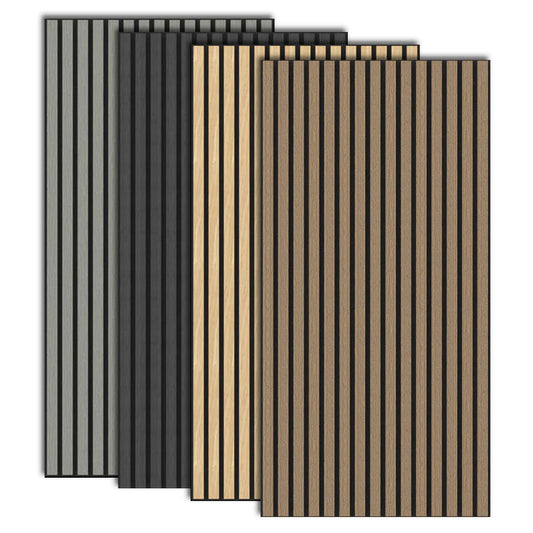 1200mmx600mm Interior Wood Veneer Soundproofing Slats Wall Panels Custom Modern Acoustic Wall Paneling-海智集-