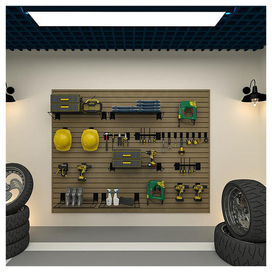 OEM Garage Home Storage Slat Wall Panels Custom Interior Wpc Wall Panell Custom Wpc Slat Wall Panels