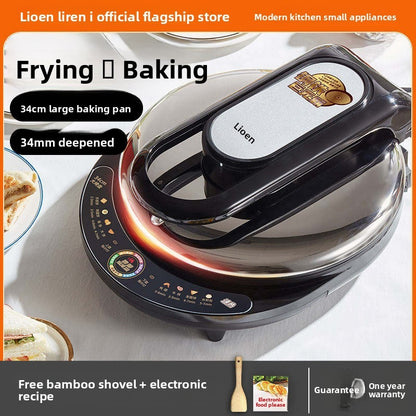 Hot Sale Breakfast Bread Toasting Nonstick Round Sandwich Grill Panini Press Grill Pancake Electric Baking Pan Circular 1600 220-海智集-