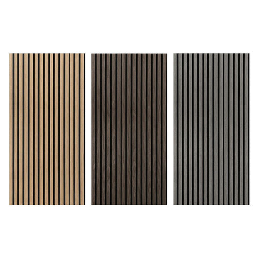 1200mmx600mm Interior Wood Veneer Slatted Wall Panels Custom Modern Acoustic Panels-海智集-