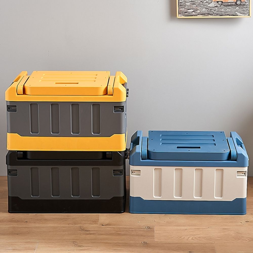 Wholesale Price Matt Black Storage Box Sit Down Organizer for Car Trunk Tools-海智集-