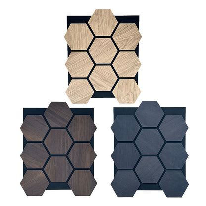 Custom Hexagon Acoustic Wall Panels High-Performance Noise Reduction Wood MDF Panels for Home Commercial Use-海智集-