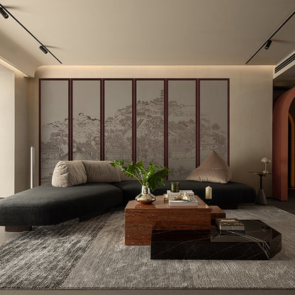 High-End Customizable Painted & Embroidered Jacquard Screen – B2B Wholesale for Commercial Spaces & Project Procurement.A Flourishing and Peaceful Era-海智集-