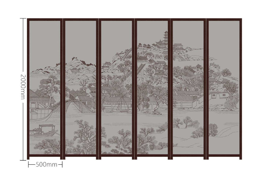High-End Customizable Painted & Embroidered Jacquard Screen – B2B Wholesale for Commercial Spaces & Project Procurement.A Flourishing and Peaceful Era-海智集-