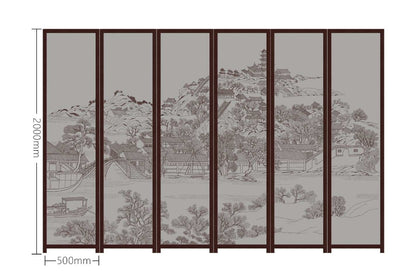 High-End Customizable Painted & Embroidered Jacquard Screen – B2B Wholesale for Commercial Spaces & Project Procurement.A Flourishing and Peaceful Era-海智集-