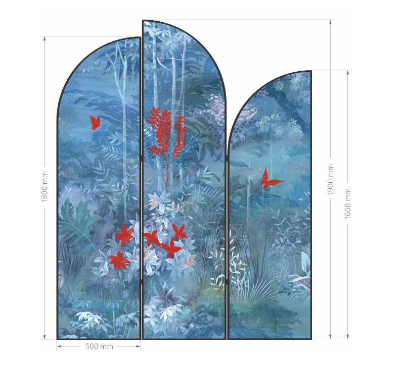 High-End Customizable Painted & Embroidered Jacquard Screen – B2B Wholesale for Commercial Spaces & Project Procurement.Amidst the Woods-海智集-