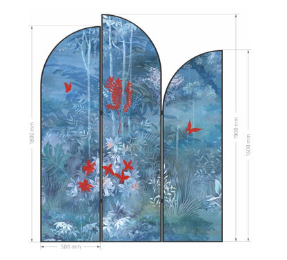 High-End Customizable Painted & Embroidered Jacquard Screen – B2B Wholesale for Commercial Spaces & Project Procurement.Amidst the Woods-海智集-