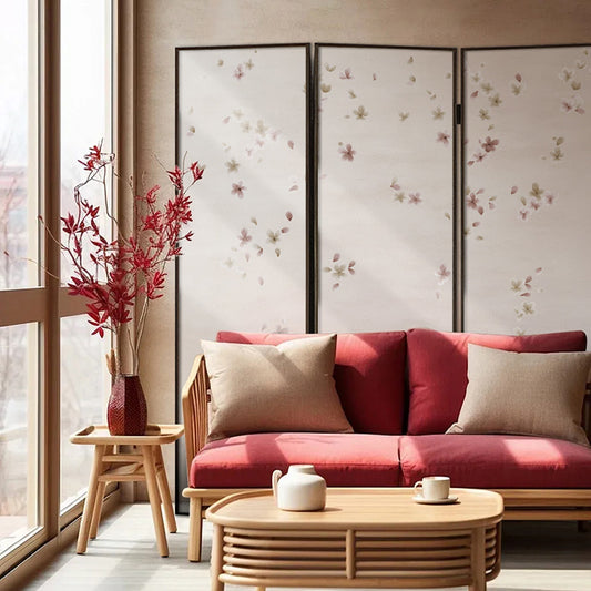 High-End Customizable Painted & Embroidered Jacquard Screen – B2B Wholesale for Commercial Spaces & Project Procurement.Flying Flowers Chasing the Moon-海智集-