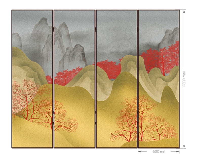 High-End_Customizable_Painted_Embroidered_Jacquard_Screen_B2B_Wholesale_for_Commercial_Spaces_Project_Procurement.Hidden_in_the_Mountains-海智集-