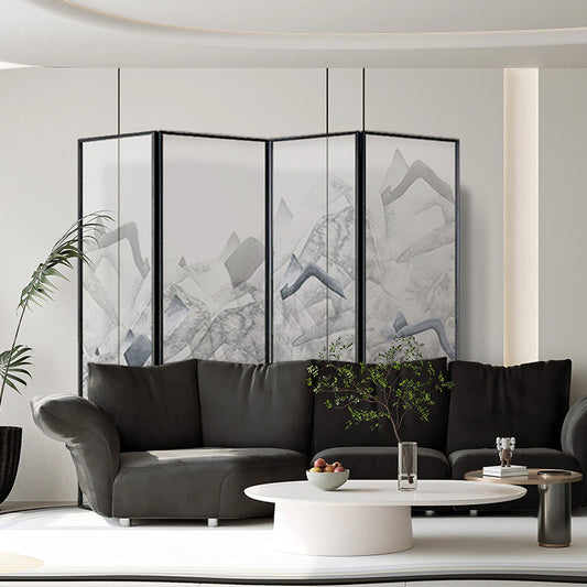 High-End Customizable Painted & Embroidered Jacquard Screen – B2B Wholesale for Commercial Spaces & Project Procurement.Mist - Shrouded Landscapes-海智集-