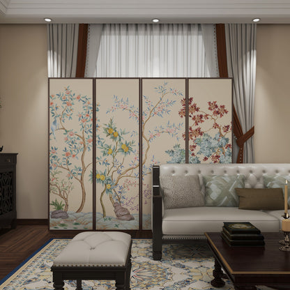 High-End Customizable Painted & Embroidered Jacquard Screen – B2B Wholesale for Commercial Spaces & Project Procurement.The Imperial Fuchun Garden-海智集-