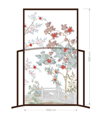 High-End Customizable Painted & Embroidered Jacquard Screen – B2B Wholesale for Commercial Spaces & Project Procurement.The Imperial Fuchun Garden-海智集-