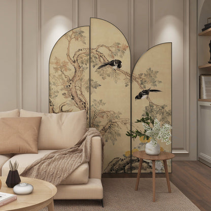 High-End Customizable Painted & Embroidered Jacquard Screen – B2B Wholesale for Commercial Spaces & Project ProcurementAuspicious News from the Magical Sparrow-海智集-