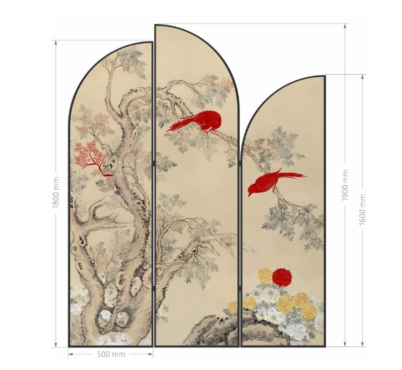 High-End Customizable Painted & Embroidered Jacquard Screen – B2B Wholesale for Commercial Spaces & Project ProcurementAuspicious News from the Magical Sparrow-海智集-