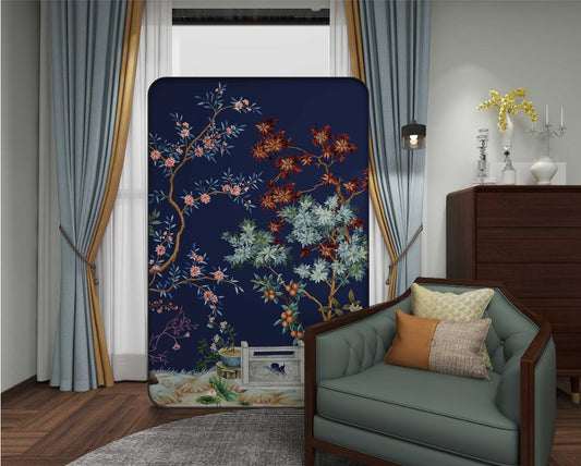 High-End Customizable Painted & Embroidered Jacquard Screen – B2B Wholesale for Commercial Spaces & Project ProcurementFuchun Imperial Garden-海智集-