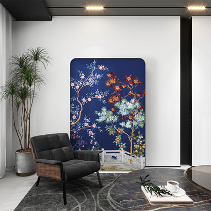 High-End Customizable Painted & Embroidered Jacquard Screen – B2B Wholesale for Commercial Spaces & Project ProcurementFuchun Imperial Garden-海智集-