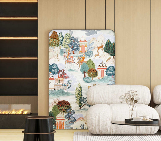 High-End Customizable Painted & Embroidered Jacquard Screen – B2B Wholesale for Commercial Spaces & Project ProcurementGrand View of Henghe River-海智集-