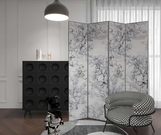 High-End Customizable Painted & Embroidered Jacquard Screen – B2B Wholesale for Commercial Spaces & Project ProcurementJungle Adventure-海智集-