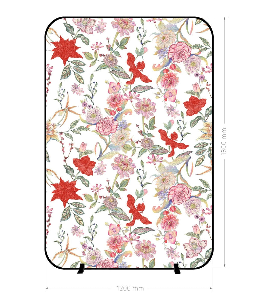 High-End Customizable Painted & Embroidered Jacquard Screen – B2B Wholesale for Commercial Spaces & Project ProcurementSpring Shadows of Hundred Flowers-海智集-