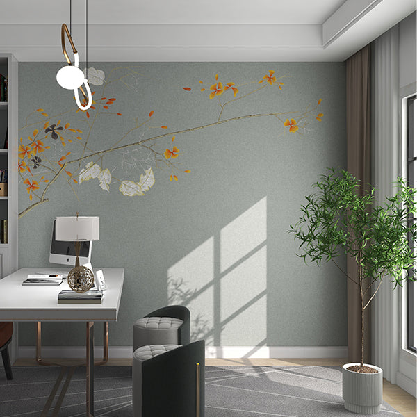 High-End Embroidery Decorative Painting - Suzhou Embroidery with Silk Full-Embroidery Craftsmanship | Commercial Space Soft Decoration Wall Hanging | Bulk Purchases Available with Customizable Patterns and Sizes.A Branch of Splendid Beauty-海智集-