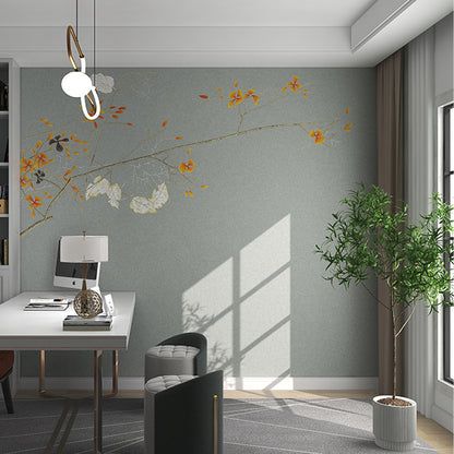 High-End Embroidery Decorative Painting - Suzhou Embroidery with Silk Full-Embroidery Craftsmanship | Commercial Space Soft Decoration Wall Hanging | Bulk Purchases Available with Customizable Patterns and Sizes.A Branch of Splendid Beauty-海智集-