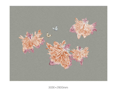 High-End Embroidery Decorative Painting - Suzhou Embroidery with Silk Full-Embroidery Craftsmanship | Commercial Space Soft Decoration Wall Hanging | Bulk Purchases Available with Customizable Patterns and Sizes.Butterflies Dancing with Divine Grace-海智集-