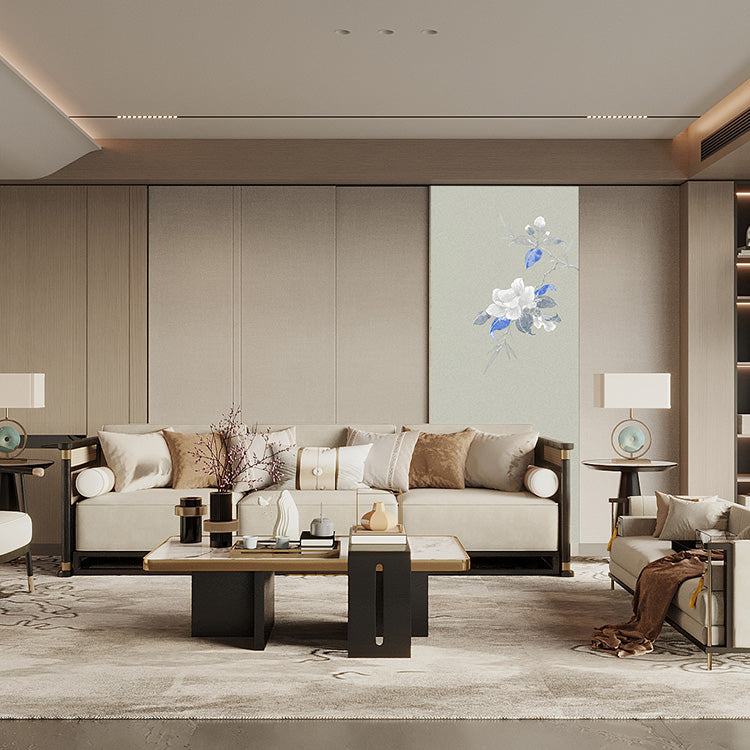High-End Embroidery Decorative Painting - Suzhou Embroidery with Silk Full-Embroidery Craftsmanship | Commercial Space Soft Decoration Wall Hanging | Bulk Purchases Available with Customizable Patterns and Sizes.Camellia and Snow-海智集-