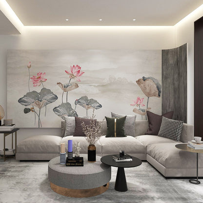 High-End Embroidery Decorative Painting - Suzhou Embroidery with Silk Full-Embroidery Craftsmanship | Commercial Space Soft Decoration Wall Hanging | Bulk Purchases Available with Customizable Patterns and Sizes.Clear Breeze and Lotus Dew-海智集-