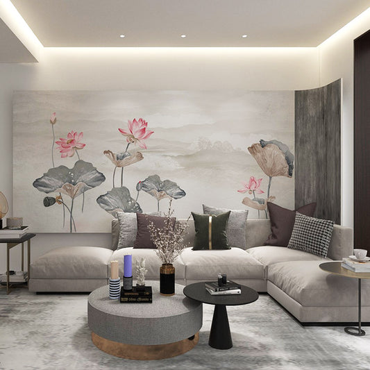 High-End Embroidery Decorative Painting - Suzhou Embroidery with Silk Full-Embroidery Craftsmanship | Commercial Space Soft Decoration Wall Hanging | Bulk Purchases Available with Customizable Patterns and Sizes.Clear Breeze and Lotus Dew-海智集-