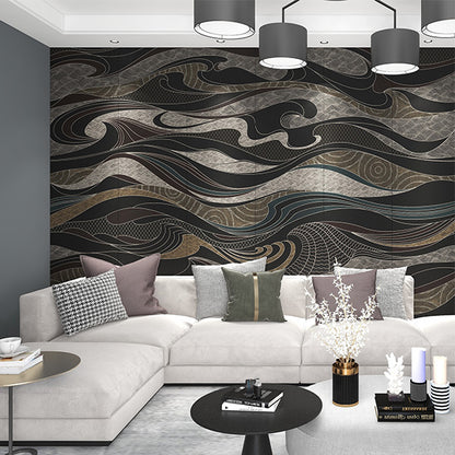 High-End Embroidery Decorative Painting - Suzhou Embroidery with Silk Full-Embroidery Craftsmanship | Commercial Space Soft Decoration Wall Hanging | Bulk Purchases Available with Customizable Patterns and Sizes.Clouds Rising to Form the Sea-海智集-