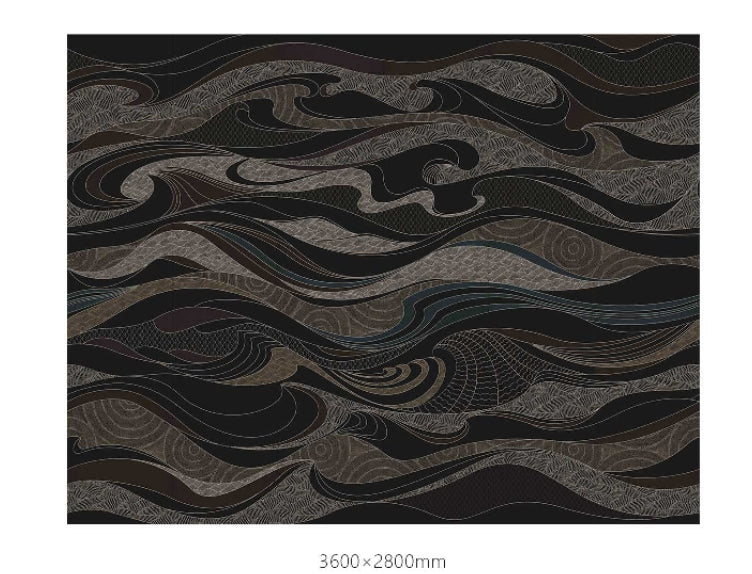 High-End Embroidery Decorative Painting - Suzhou Embroidery with Silk Full-Embroidery Craftsmanship | Commercial Space Soft Decoration Wall Hanging | Bulk Purchases Available with Customizable Patterns and Sizes.Clouds Rising to Form the Sea-海智集-