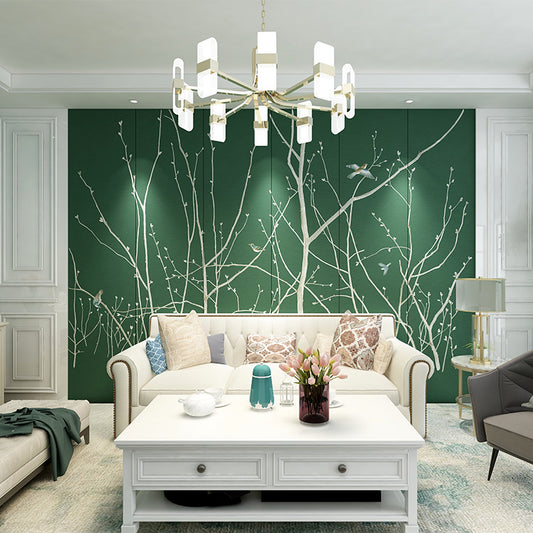 High-End Embroidery Decorative Painting - Suzhou Embroidery with Silk Full-Embroidery Craftsmanship | Commercial Space Soft Decoration Wall Hanging | Bulk Purchases Available with Customizable Patterns and Sizes.Early Spring in March-海智集-