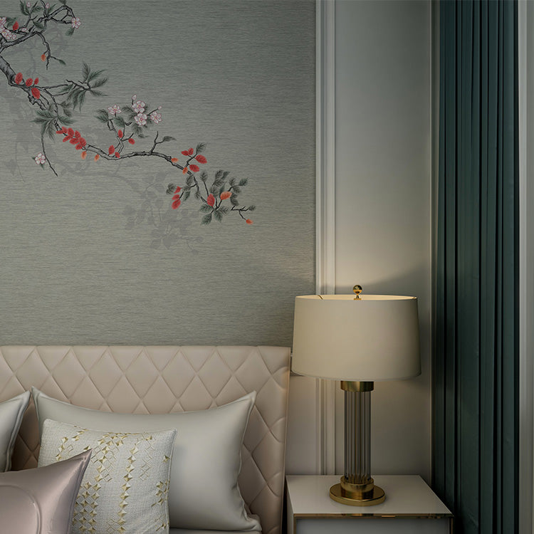 High-End Embroidery Decorative Painting - Suzhou Embroidery with Silk Full-Embroidery Craftsmanship | Commercial Space Soft Decoration Wall Hanging | Bulk Purchases Available with Customizable Patterns and Sizes.Ever Red Leaves and Plums-海智集-