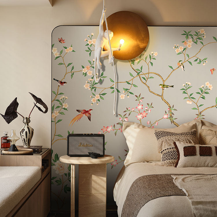 High-End Embroidery Decorative Painting - Suzhou Embroidery with Silk Full-Embroidery Craftsmanship | Commercial Space Soft Decoration Wall Hanging | Bulk Purchases Available with Customizable Patterns and Sizes.Fine Brushwork of Birds-海智集-