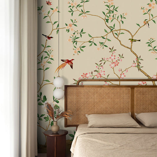 High-End Embroidery Decorative Painting - Suzhou Embroidery with Silk Full-Embroidery Craftsmanship | Commercial Space Soft Decoration Wall Hanging | Bulk Purchases Available with Customizable Patterns and Sizes.Fine Brushwork of Birds-海智集-