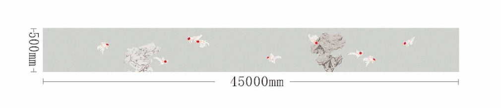 High-End Embroidery Decorative Painting - Suzhou Embroidery with Silk Full-Embroidery Craftsmanship | Commercial Space Soft Decoration Wall Hanging | Bulk Purchases Available with Customizable Patterns and Sizes.Fish Leaping in Cloud and Water-海智集-