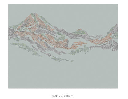 High-End Embroidery Decorative Painting - Suzhou Embroidery with Silk Full-Embroidery Craftsmanship | Commercial Space Soft Decoration Wall Hanging | Bulk Purchases Available with Customizable Patterns and Sizes.Floating Mountains in Dreams-海智集-