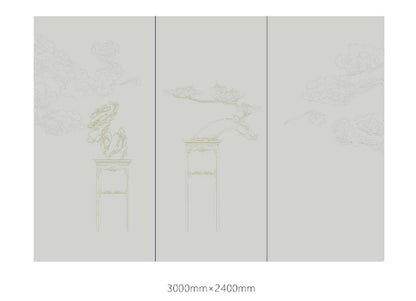 High-End Embroidery Decorative Painting - Suzhou Embroidery with Silk Full-Embroidery Craftsmanship | Commercial Space Soft Decoration Wall Hanging | Bulk Purchases Available with Customizable Patterns and Sizes.Fortune, Prosperity, Longevity, and Joy-海智集-