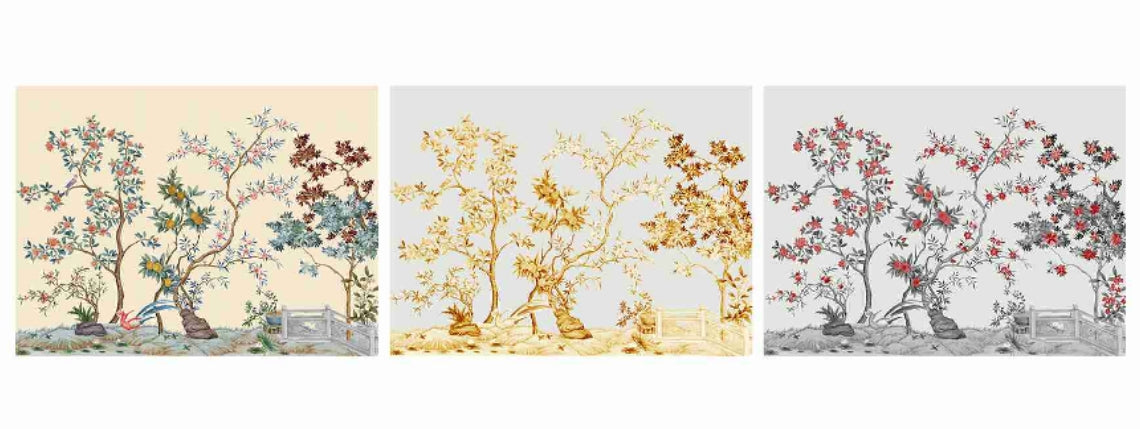 High-End Embroidery Decorative Painting - Suzhou Embroidery with Silk Full-Embroidery Craftsmanship | Commercial Space Soft Decoration Wall Hanging | Bulk Purchases Available with Customizable Patterns and Sizes.Fuchun Imperial Garden-海智集-