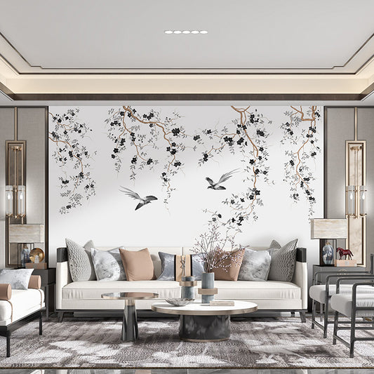 High-End Embroidery Decorative Painting - Suzhou Embroidery with Silk Full-Embroidery Craftsmanship | Commercial Space Soft Decoration Wall Hanging | Bulk Purchases Available with Customizable Patterns and Sizes.Harmonious Music of Qin and Se-海智集-