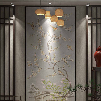 High-End Embroidery Decorative Painting - Suzhou Embroidery with Silk Full-Embroidery Craftsmanship | Commercial Space Soft Decoration Wall Hanging | Bulk Purchases Available with Customizable Patterns and Sizes.Hundred Flowers in Full Bloom-海智集-